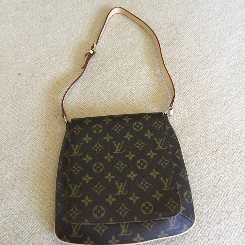 Crossbody  Brown Monogram Canvas Shoulder Bag No Brand